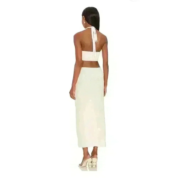 Cult Gaia Cameron Dress in Off White Sz Large - Picture 5 of 5